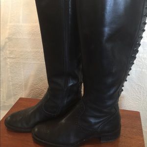 EUC Franco Sarto Back Lace up Riding boots